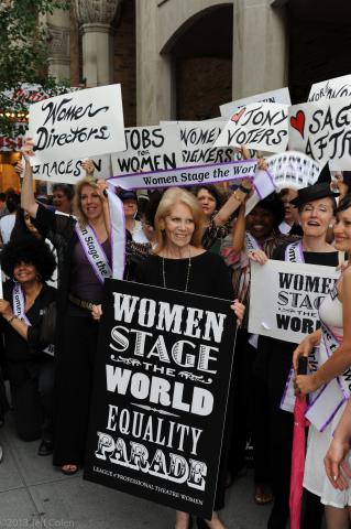 The 2013 Women Stage the World Parade in Manhattan’s Theatre District. Photo by Jeff Colen Photography.