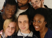 Top: Tory Bullock, Nik Walker, Danny Balel Bottom: Terri Deletetsky, DJ Reazon, Marvelyn McFarlane