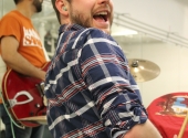 Drummer Ethan Selby in rehearsal (Photo by Susanna Jackson)