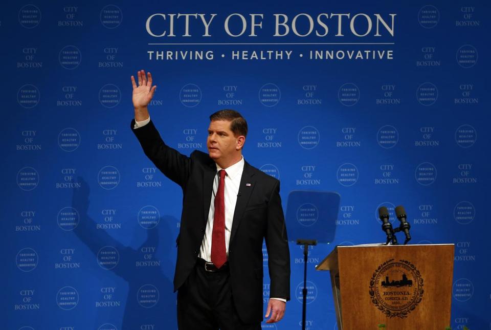 Mayor Marty Walsh during last year’s State of the City address.